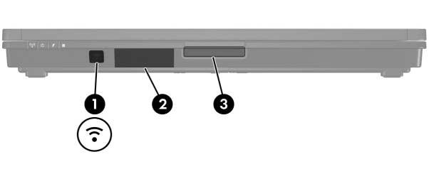 na przedzie komputera 1 Port podczerwieni Umożliwia komunikację bezprzewodową między komputerem a opcjonalnym urządzeniem zgodnym ze standardem IrDA.