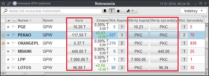 Otwarcie okna z poziomu paska nawigacji odbywa się po kliknięciu na przycisk Zlecenie (Rys. 44