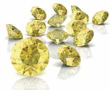 DIAMOND NEWS CENY DIAMENTÓW O BARWACH FANTAZYJNYCH Według The Fancy Color Diamond Index (Hong Kong, New York, Tel Aviv), ceny diamentów o różowych i żółtych barwach fantazyjnych spadły nieco w 2017 r.