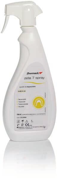 Zeta 7 Spray zastosowania specjalne Gotowy do użytku spray dezynfekcyjny do mas wyciskowych.