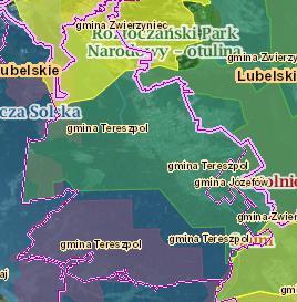 Mapa 3. Obszary chronione na terenie gminy Tereszpol Źródło: http://geoserwis.gdos.gov.