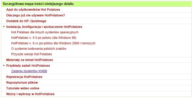 Hot Potatoes i język polski Tłumaczenie interfejsu