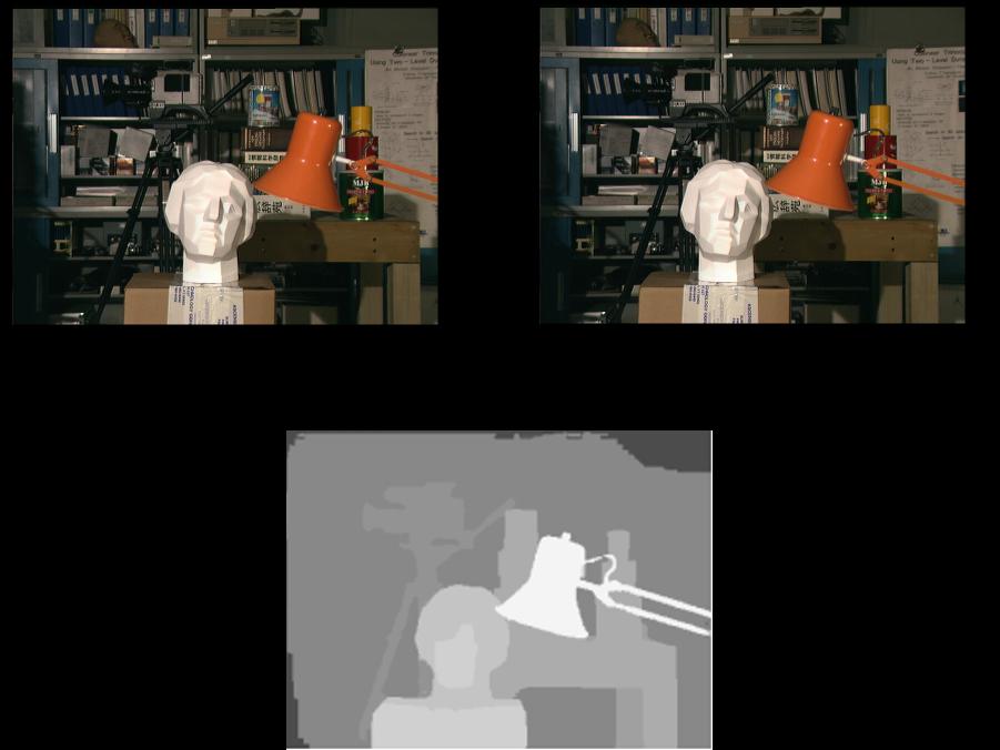 Kapitola 2 Postup stereorekonstrukce Obecné stereovidění předpokládá dva snímky jedné scény, které byly pořízeny z různých pozic.