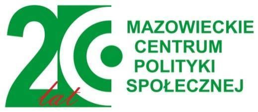 Centrum Polityki Społecznej): Logotyp 20 lat Marki Mazowsze : Logotyp Porozumienie dla