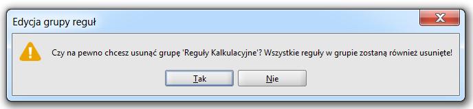 - edytuj nazwę wcześniej utworzonej (podświetlonej) grupy (nie dotyczy to Grupy głównej ), - usuń wybraną (podświetloną) grupę (nie dotyczy to Grupy głównej ).