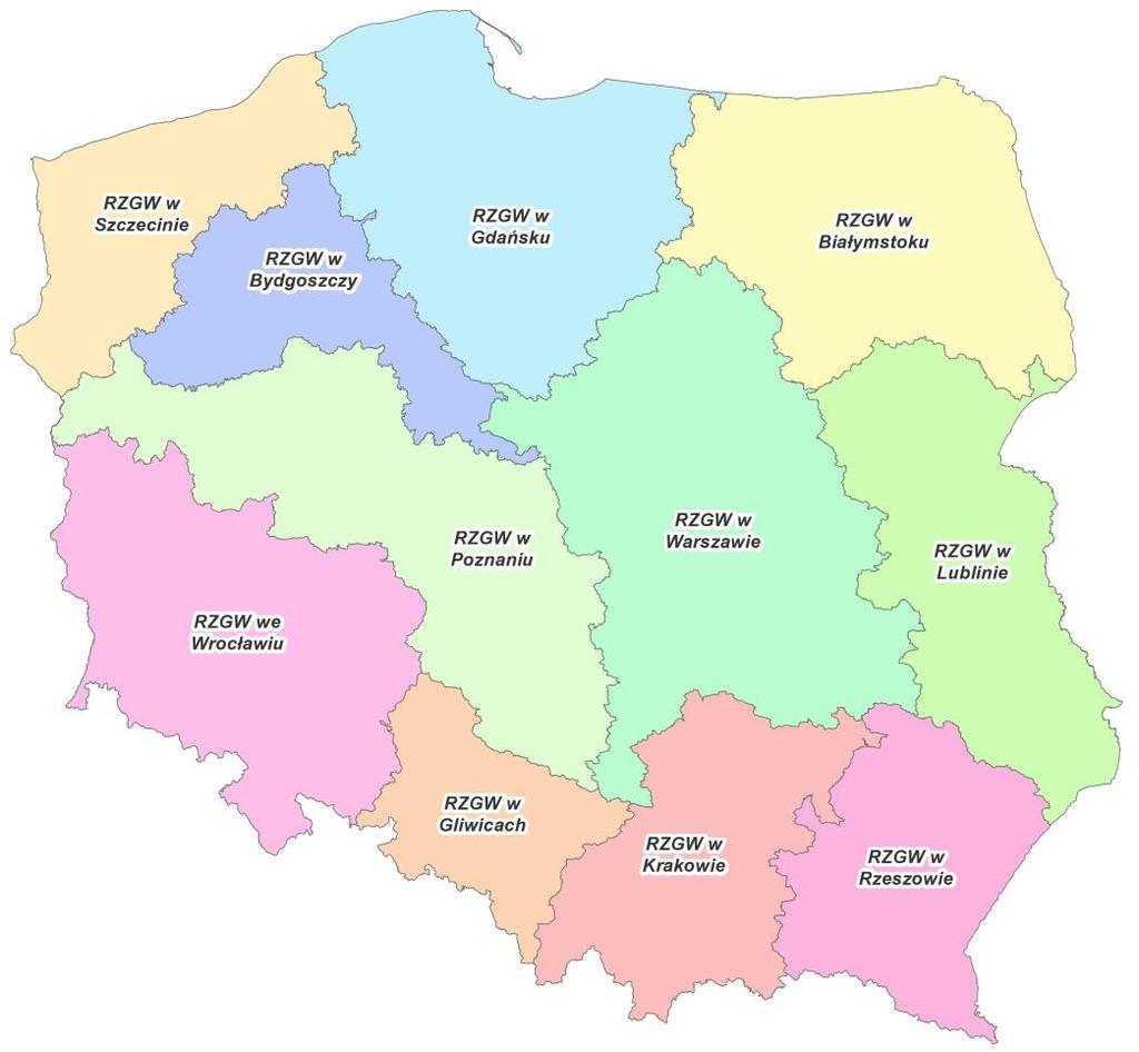 regionalne zarządy gospodarki wodnej Państwowego