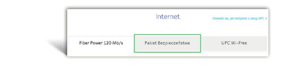 Po zalogowaniu przejdź do zakładki Usługi -> Internet. 3.