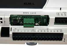 W przypadku instalacji uzupełniającej uwzględnij następujące zalecenia: Złącze Modbus należy podłączyć do gniazda (karta szeregowa/karta BMS ) sterownika KLM-M (Art.Nr. 2744747) lub KLM-L (Art.Nr. 2744746).