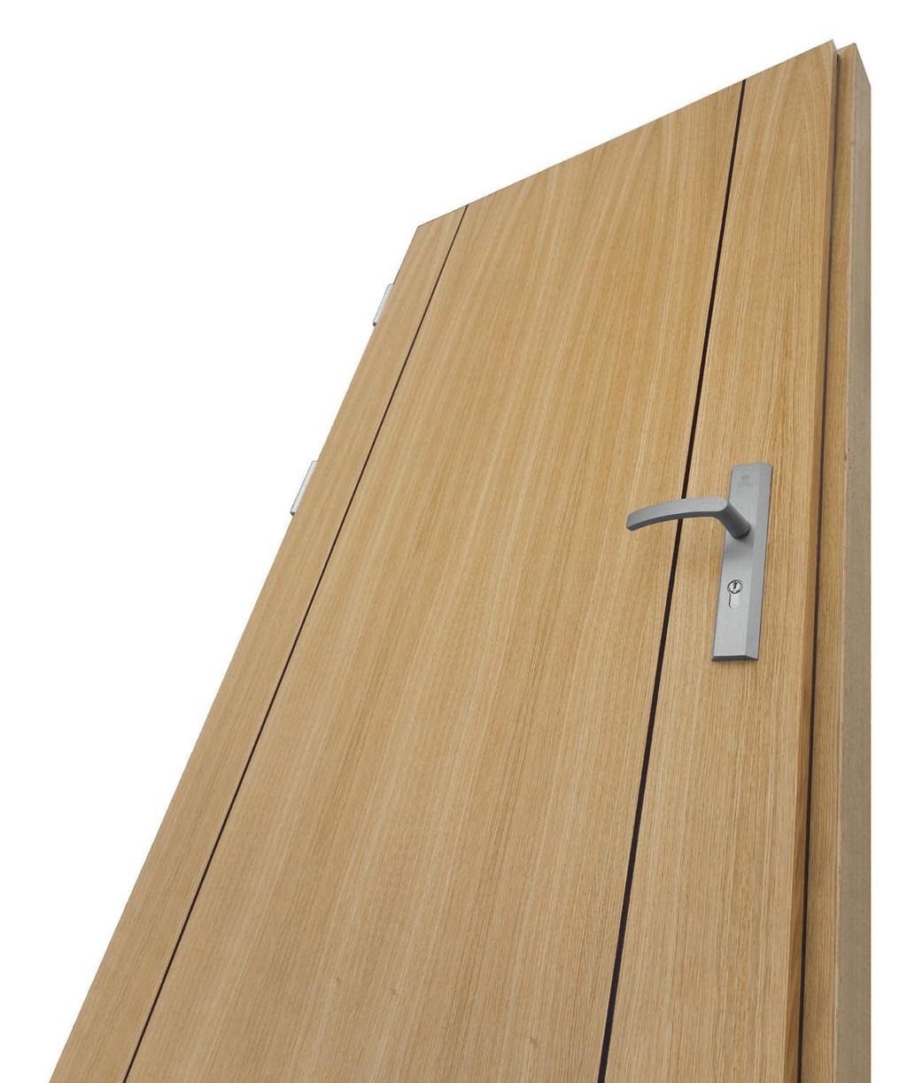 DRZWI WEWNĘTRZNE DRZWI KLATKOWE Drzwi klatkowe dedykowane są miłośnikom współczesnych wnętrz. Konstrukcje drzwi są w 100% drewniane. Drzwi występują w dwóch wersjach wykończenia sosnowej lub dębowej.
