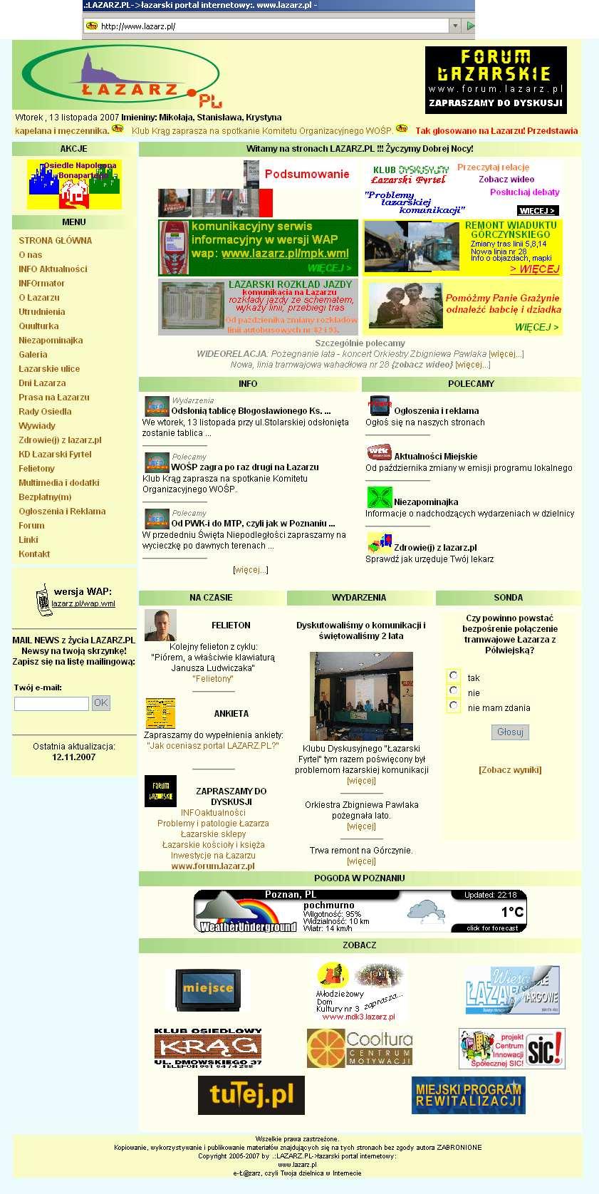 e-ł@zarz, czyli Twoja dzielnica w Internecie.