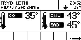 Temperatury te jednak mogą się różnić dla każdej z pomp, w zależności od ustawień użytkownika (patrz rozdziały III.gh).