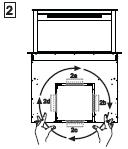 - 12 - Za pomocą wkrętów 12c przykręcić kątowniki do ścianek bocznych szafki lub do dolnej powierzchni blatu kuchenki.