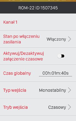 Jeżeli w pamięci odbiornika były wpisane przyciski w trybie czasowym to po wykasowaniu pamięci przypisane im czasy także ulegają wykasowaniu. Czas globalny przyjmuje wartość domyślną 10 s.