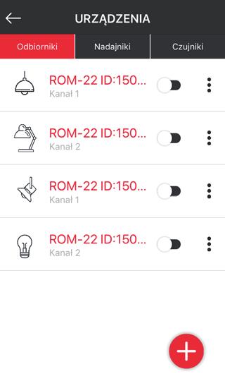 mobilnej EXTA LIFE. Odbiorniki muszą być podłączone do napięcia zasilającego 230 V AC. Odbiorniki są pamiętane w systemie tylko po poprawnym ich sparowaniu z kontrolerem. W tym celu należy: 1.