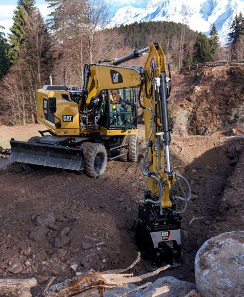 Idealne dopasowanie Aby jak najlepiej wykorzystać możliwości standardowego, wbudowanego oprogramowania, dobierz do swojej maszyny odpowiedni hydrauliczny osprzęt roboczy Cat.