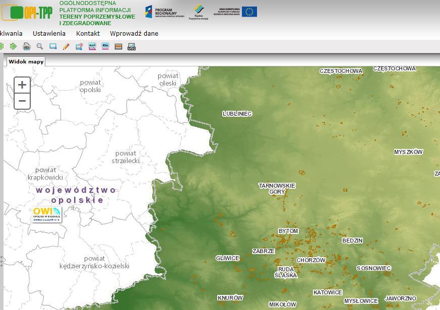 Przykłady źródeł danych Geoportale