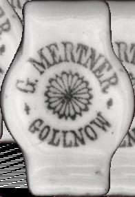 firma G. Mertner już nie występuje. 68 Porcelanowe zamknięcia butelek firmy G. Mertner oraz G. Mertner & Sohn Il. 40. Typ 1 okrągły. Ze zbiorów Jacka Wietrzykowskiego. Il. 41.