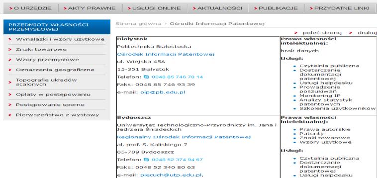 pl Kancelarie patentowe http://www.rzecznikpatentowy.