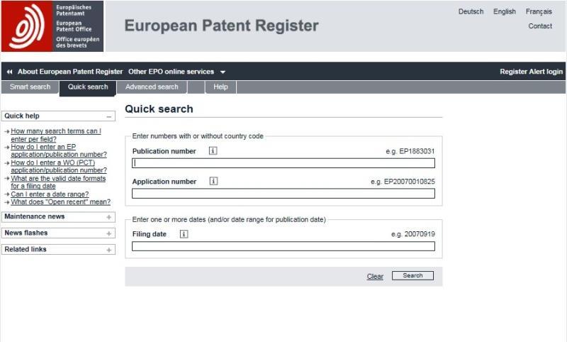 Przegląd patentowych źródeł informacyjnych EPO Espacenet worldwide.espacenet.