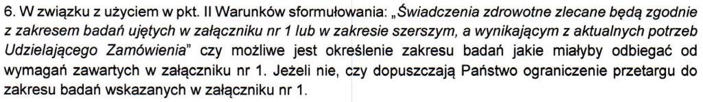 zamówienie na terenie województwa pomorskiego, tak aby całkowita dostępność świadczeń zdrowotnych wynosiła 24 godziny na dobę przez 7 dni w tygodniu. oraz par. 6 ust.