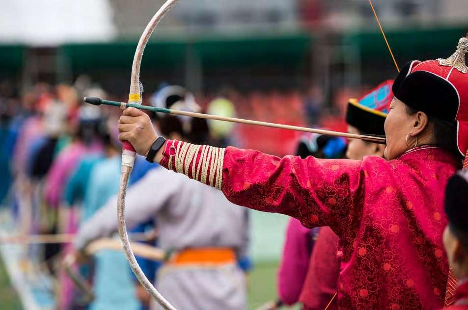 5. FESTIWAL NADAAM 6. GER CAMP i inne obozy Święto narodowe i tradycyjny mongolski festiwal sportowy, którego historia sięga czasów samego Chyngis-hana.