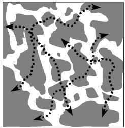 a) b) c) d) Ryc. 1.7. Proces fragmentacji środowiska Źródło: opracowanie graficzne Andreas Seiler i Inga-Maj Eriksson [39, rys. 2.3, s. 19].