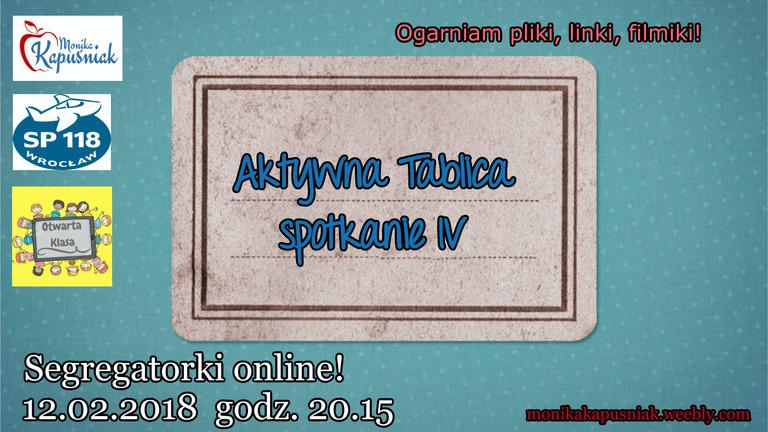 wymianie doświadczeń na forum grupy FB "Aktywna Tablica." Spotkania prowadziła e-koordynator programu w Szkole Podstawowej nr 118 im. płk. pil.