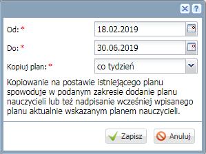 informacji ze spotkań z osobami wspomagającymi pracę z uczniem w ramach zajęć