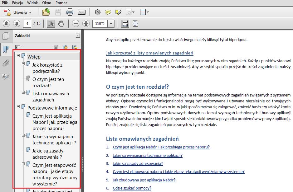 Jak korzystać z podręcznika? Jak korzystać z hiperłączy? Hiperłącze to zamieszczone w dokumencie elektronicznym odwołanie do innego dokumentu lub innego miejsca w danym dokumencie.