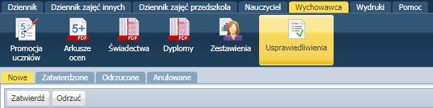 Korzystanie z dziennika oddziału W oknie Edycja planu lekcji utworzoną pozycję można kopiować na inne terminy poprzez przeciąganie.