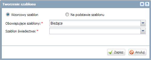 Korzystanie z dziennika oddziału Przygotowanie szablonu świadectw UWAGA! Nie zalecamy korzystania z przeglądarki Google Chrome podczas edycji szablonu świadectwa!