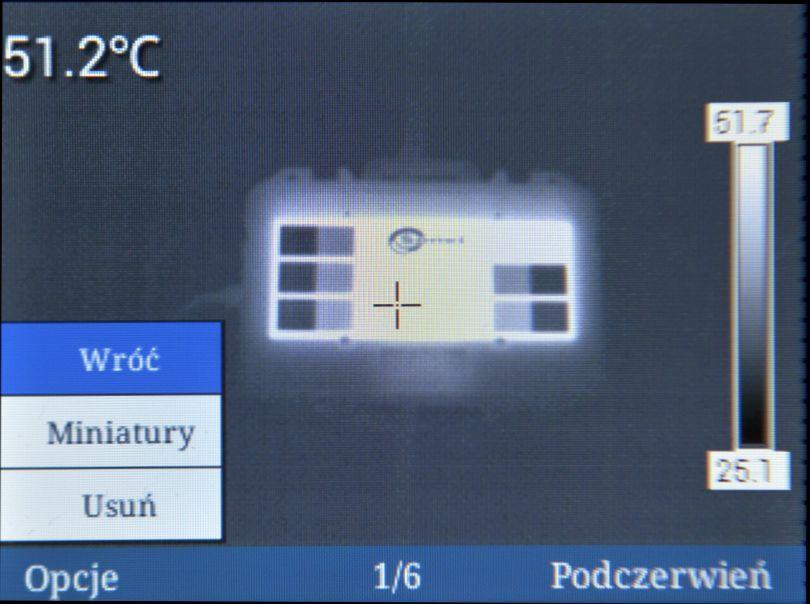 Zatwierdzenie zmian przyciskiem (OK) lub. Ukrycie menu odbywa się za pomocą przycisku.