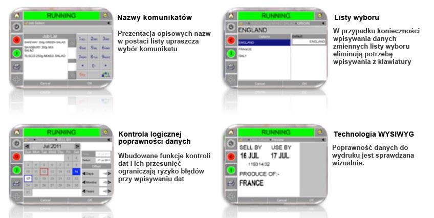 Wdrażanie inteligentnego interfejsu użytkownika Dokonując oceny rozwiązań do kontroli jakości nadruków i wdrażając je, wiele firm zaczyna od interfejsu użytkownika.