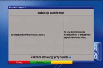 aktualizacji oprogramowania naciśnij żółty przycisk na pilocie od dekodera w celu pominięcia tej procedury podczas pobierania danych epg