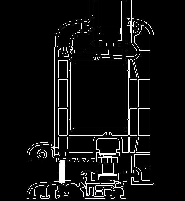 1,2W/m²K ( dla szyby o Ug = 0,7 W/m²K) możliwość zastosowania pakietów trzyszybowych z ciepłą