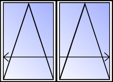 Okno przesuwne - dwa skrzydła + (słupek ruchomy) Szkło: 4/16A/4TPS WYS. SZER.