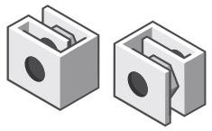 rozszerzenia do przedniej części szafy Wkręt Phillips SEMS z łbem stożkowym i nacięciem krzyżowym M5-0,8 16 mm (liczba: 2) Stosowane do mocowania szyn obudowa rozszerzenia do tylnej części szafy