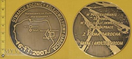 Medal kolejowy - przewozowy Firmy Darocha Medal kolejowy - przewozowy Firmy Darocha Nie określono OTWARCIE BOCZNICY KOLEJOWEJ FIRMY DAROCHA 6.