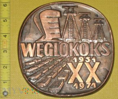 Medal kolejowy - przewozowy Węglokoksu Medal