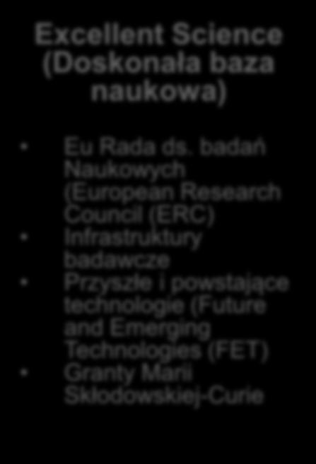 Excellent Science (Doskonała baza naukowa) Eu Rada ds.