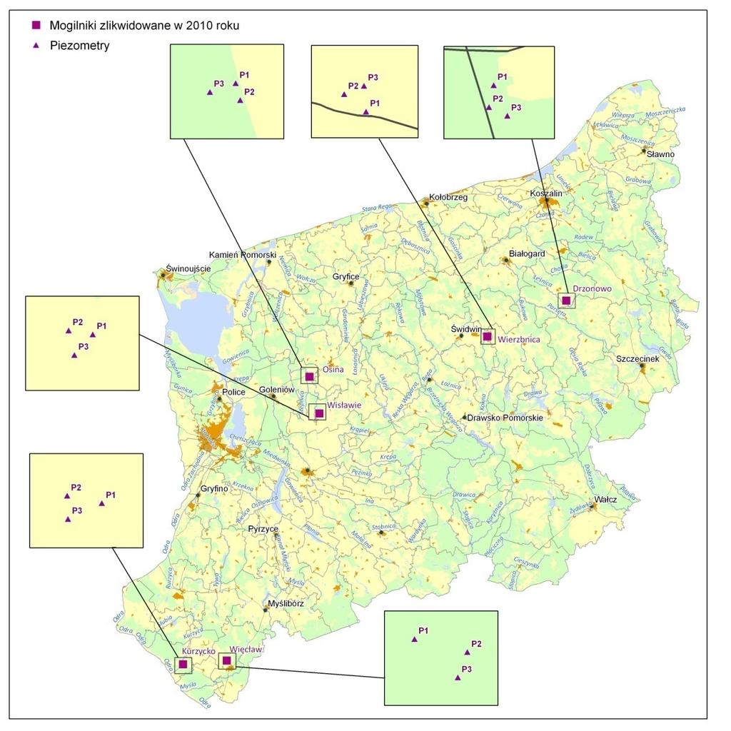 Gromadzenie danych Wyniki monitoringu jakościowego będą gromadzone w arkuszach programu Excel w Wojewódzkim Inspektoracie Ochrony Środowiska w Szczecinie.