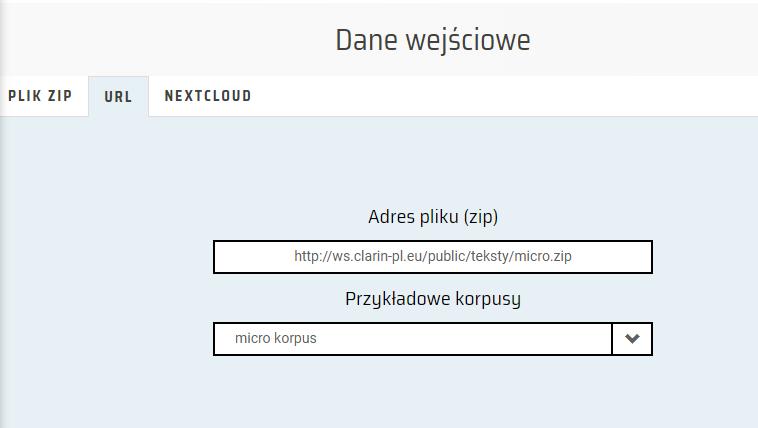 Załadowanie korpusów CLARIN-PL Różnorodność formatów txt różnorodne kodowanie znaków doc, docx (pptx,