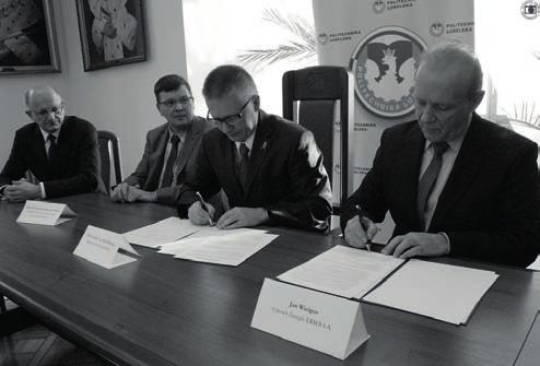 Polsko-hiszpańska współpraca Rektor Politechniki Lubelskiej prof. Piotr Kacejko oraz Rektor Uniwersytetu w Alicante prof. Manuel Palomar podpisali umowę o współpracy między obiema uczelniami.