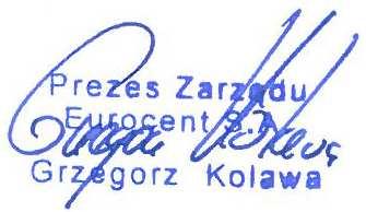 1. Pismo Zarządu Szanowni Państwo, Drodzy Akcjonariusze, Działając w imieniu Zarządu EUROCENT Spółka Akcyjna z siedzibą w Krakowie przedstawiam Państwu Raport Roczny EUROCENT S.A. wraz z opinią biegłego rewidenta oraz raportem z badania.