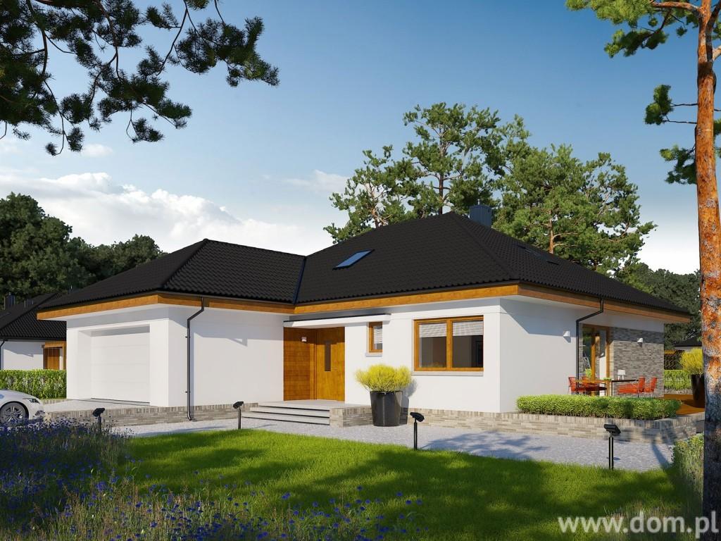 Projekt domu AC Astrid (mała) II G2 ENERGO PLUS CE (DOM AF8-68) 4. Projekt klasycznego domu parterowego z garażem dwustanowiskowym, przeznaczony dla 4 osobowej rodziny.