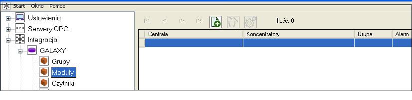 Moduły Moduły są odzwierciedleniem konfiguracji modułów w centrali