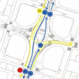 Ruch pojazdów miejskiego transportu zbiorowego w obrębie placu Ruch tramwajów oraz autobusów pospiesznych odbywa się wzdłuż ulicy Świdnickiej i prowadzi od skrzyżowania z ulicą Podwale do