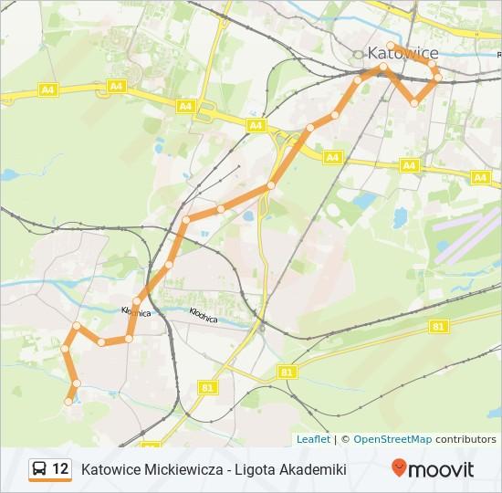 Kierunek: Katowice Mickiewicza 19 przystanków WYŚWIETL ROZKŁAD JAZDY LINII Śląska, Katowice 90 Ulica Panewnicka, Katowice Ligota Wileńska 39 Ulica Panewnicka, Katowice 90 Ulica Piotrowicka, Katowice