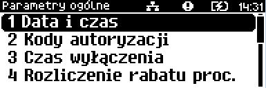 DATA I CZAS Funkcja ta umożliwia zmianę czasu wewnętrznego zegara drukarki.