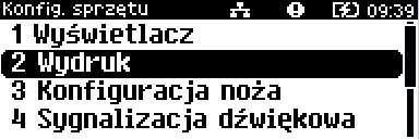 WYDRUK Pozycja pozwala na wykonanie ustawień: jakości wydruku, oszczędności papieru, drukowania